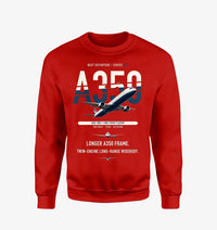 Thumbnail for Airbus A350-1000 design on red sweatshirt
