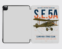 Thumbnail for Royal Aircraft Factory S.E.5a design on light gray ipad tablet case