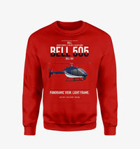 Thumbnail for Bell 505 design on red sweatshirt