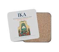 Thumbnail for Tehran Imam Khomeini International Airport (IKA) design on light gray 1 piece coaster