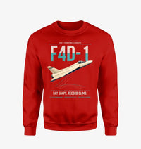 Thumbnail for F4D-1 Skyray design on red sweatshirt