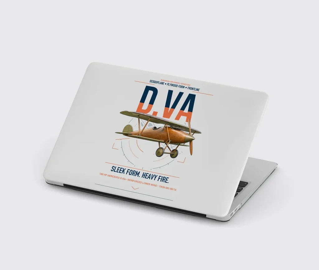 Albatros D.Va design on light gray MacBook case