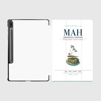 Thumbnail for Menorca Airport (MAH) design on white samsung tablet tablet case