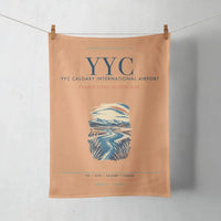 Thumbnail for YYC Calgary International Airport (YYC) design on orange towel