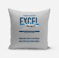 Thumbnail for Cessna Citation Excel design on light gray pillow
