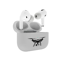Thumbnail for Drone Silhouette AirPods Pro plastic case - Light Gray