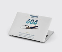 Thumbnail for Bombardier Challenger 604 design on light gray MacBook case