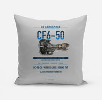 Thumbnail for CF6-50 design on light gray pillow