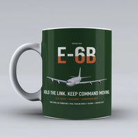Thumbnail for E-6B Mercury design on dark green ceramic mug, double-side print