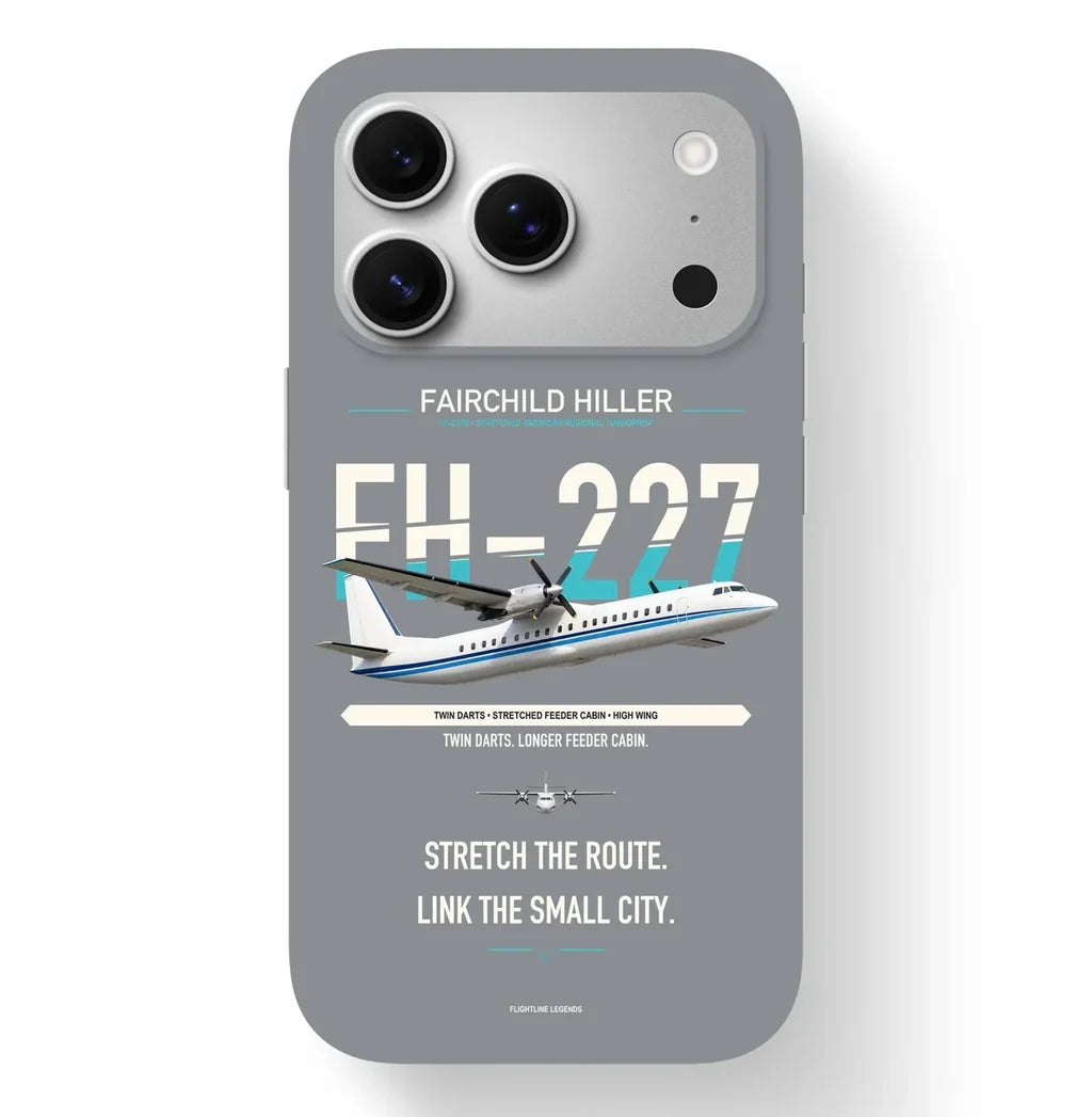 Fairchild Hiller FH-227B Case design on gray iphone case