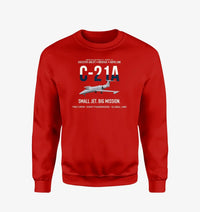 Thumbnail for C-21A Learjet Small Jet Big Mission design on red sweatshirt