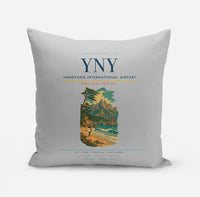 Thumbnail for Yangyang International Airport (YNY) design on light gray pillow