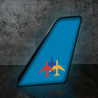 Thumbnail for Colourful 3 Airplanes 3D Lamp - view 6