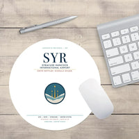 Thumbnail for Syracuse Hancock International Airport (SYR) design on white round mouse pad