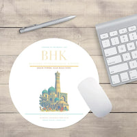 Thumbnail for Bukhara International Airport BHK Mouse-Pad Round - White