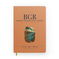Thumbnail for Bangor International Airport (BGR) design on orange notebook