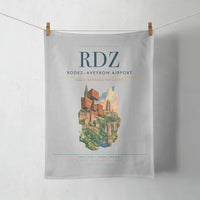 Thumbnail for Rodez–Aveyron Airport (RDZ) design on light gray towel