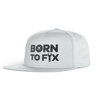 Thumbnail for Born To Fix Airplanes snapback - white