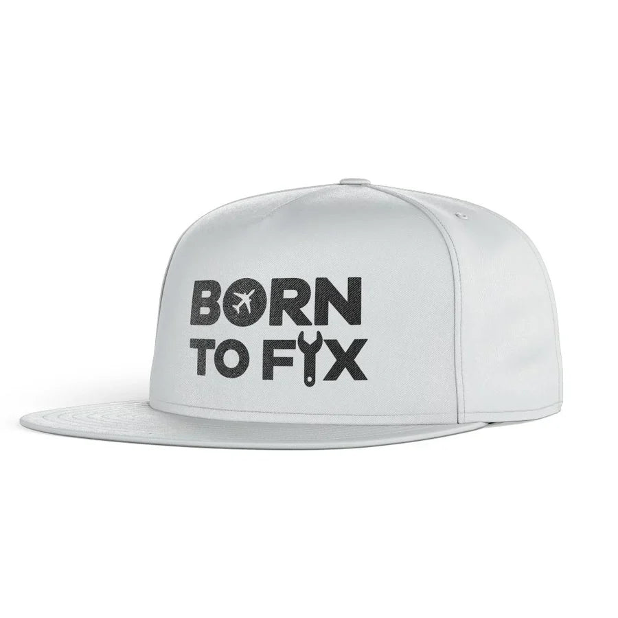 Born To Fix Airplanes snapback - white