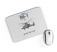 Thumbnail for Kawasaki OH-1 design on light gray rectangle mouse pad