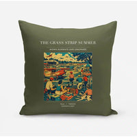 Thumbnail for VINTAGE G4142 - The Grass Strip Summer - Designed Pillows design on greenarmy