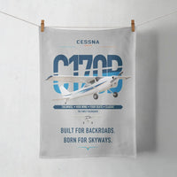 Thumbnail for Cessna 170B design on light gray towel