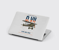Thumbnail for Fokker D.VII design on light gray MacBook case