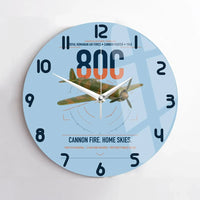 Thumbnail for IAR 80C design on light blue no frame wall clock