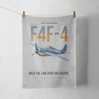 Thumbnail for F4F-4 Wildcat design on light gray towel
