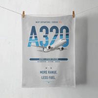 Thumbnail for Airbus A320neo design on light gray towel