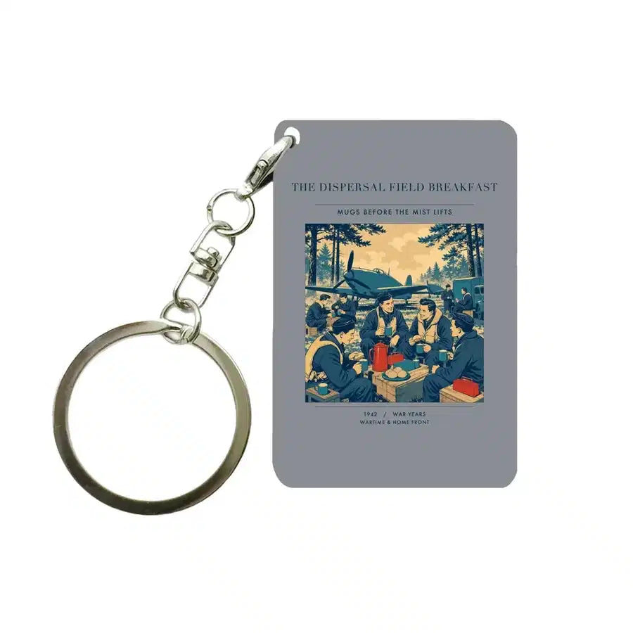 VINTAGE G4511 - The Dispersal Field Breakfast - Designed Key Chain design on gray