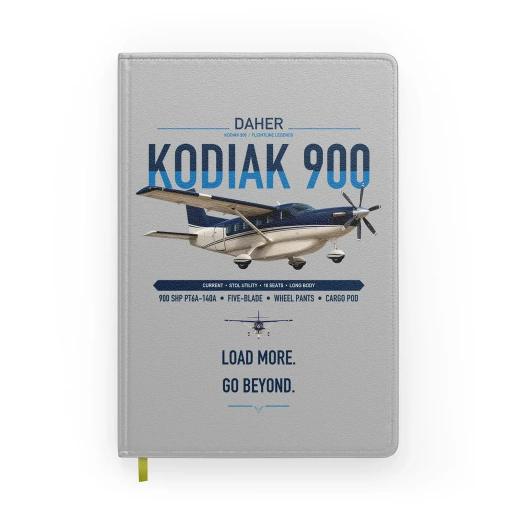Daher Kodiak 900 design on light gray notebook
