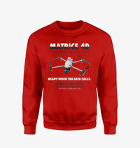Thumbnail for DJI Matrice 4D design on red sweatshirt