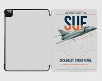 Thumbnail for Dassault Super Étendard design on light gray ipad tablet case