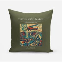 Thumbnail for VINTAGE G4042 - The Volcano Watch - Designed Pillows design on greenarmy