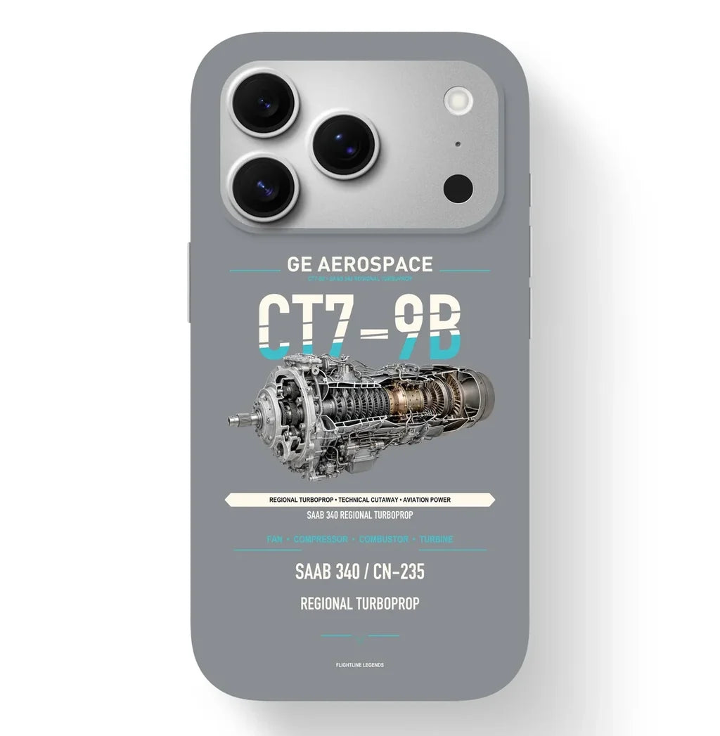 CT7-9B Case design on gray iphone case