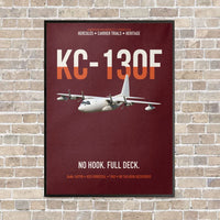 Thumbnail for KC-130F BuNo 149798 vertical canvas print - framed - dark red background