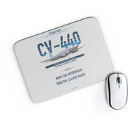 Thumbnail for Convair CV-440 Metropolitan design on light gray rectangle mouse pad