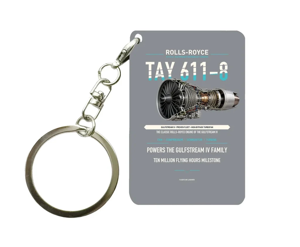 TAY 611-8 Key Chain design on gray key chain
