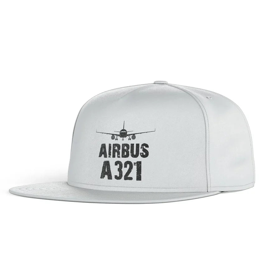 Airbus A321 & Plane snapback - white