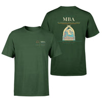 Thumbnail for Moi International Airport (MBA) design printed on dark green double-side t-shirt