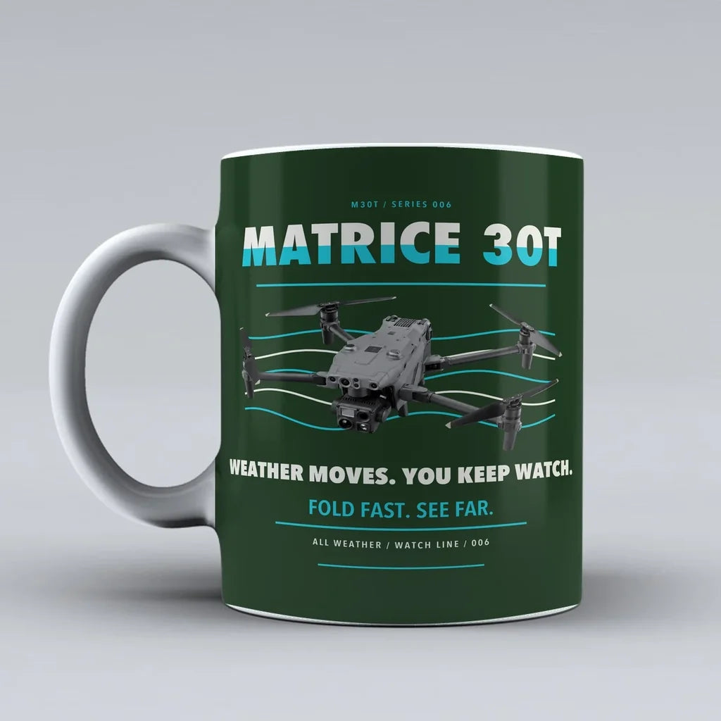 Matrice 30T Mug design on dark green dji