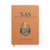 Thumbnail for Lynden Pindling International Airport Nassau (NAS) design on orange notebook