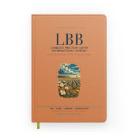 Thumbnail for Lubbock Preston Smith International Airport (LBB) design on orange notebook