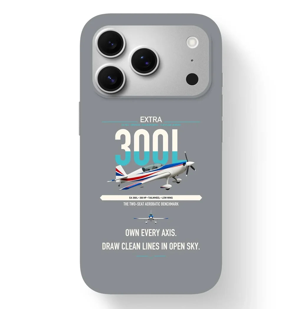 Extra 300L design on gray magsafe iphone case, for iPhone 17 Pro