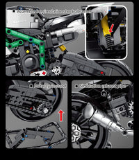 Thumbnail for 858Pcs Kawasaki Ninja For Building Model - view 6