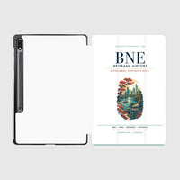 Thumbnail for Brisbane Airport (BNE) design on white samsung tablet tablet case