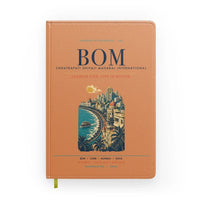 Thumbnail for Mumbai Chhatrapati Shivaji Maharaj International Airport (BOM) design on orange notebook