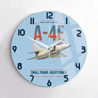Thumbnail for A-4E Skyhawk design on light blue no frame wall clock