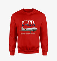 Thumbnail for C-47A Skytrain design on red sweatshirt